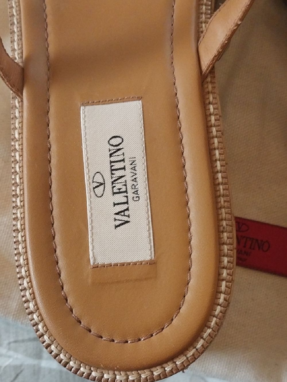 Valentino Garavani Tan Espradille Slides. Euc Size 41 - Picture 10 of 16